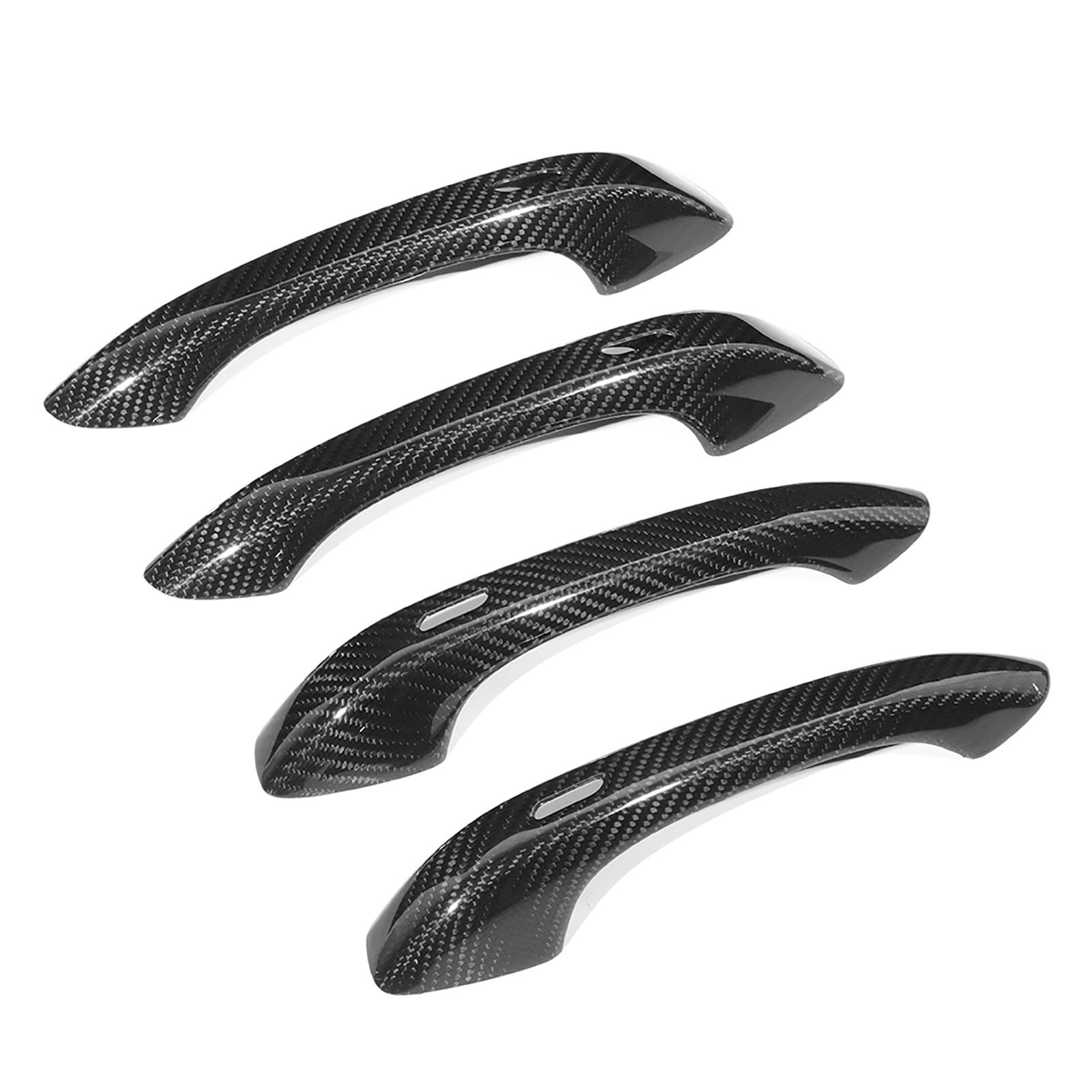 

4pcs Door Handle Cover Trim Carbon Fiber Fit for Cayenne 2018‑2019