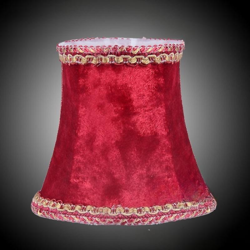 Vintage Small Lampshade Flannel Velvet Fabric Retro Chandelier Mini Lamp Shade Bedroom Lamp Chandelier Lampshades