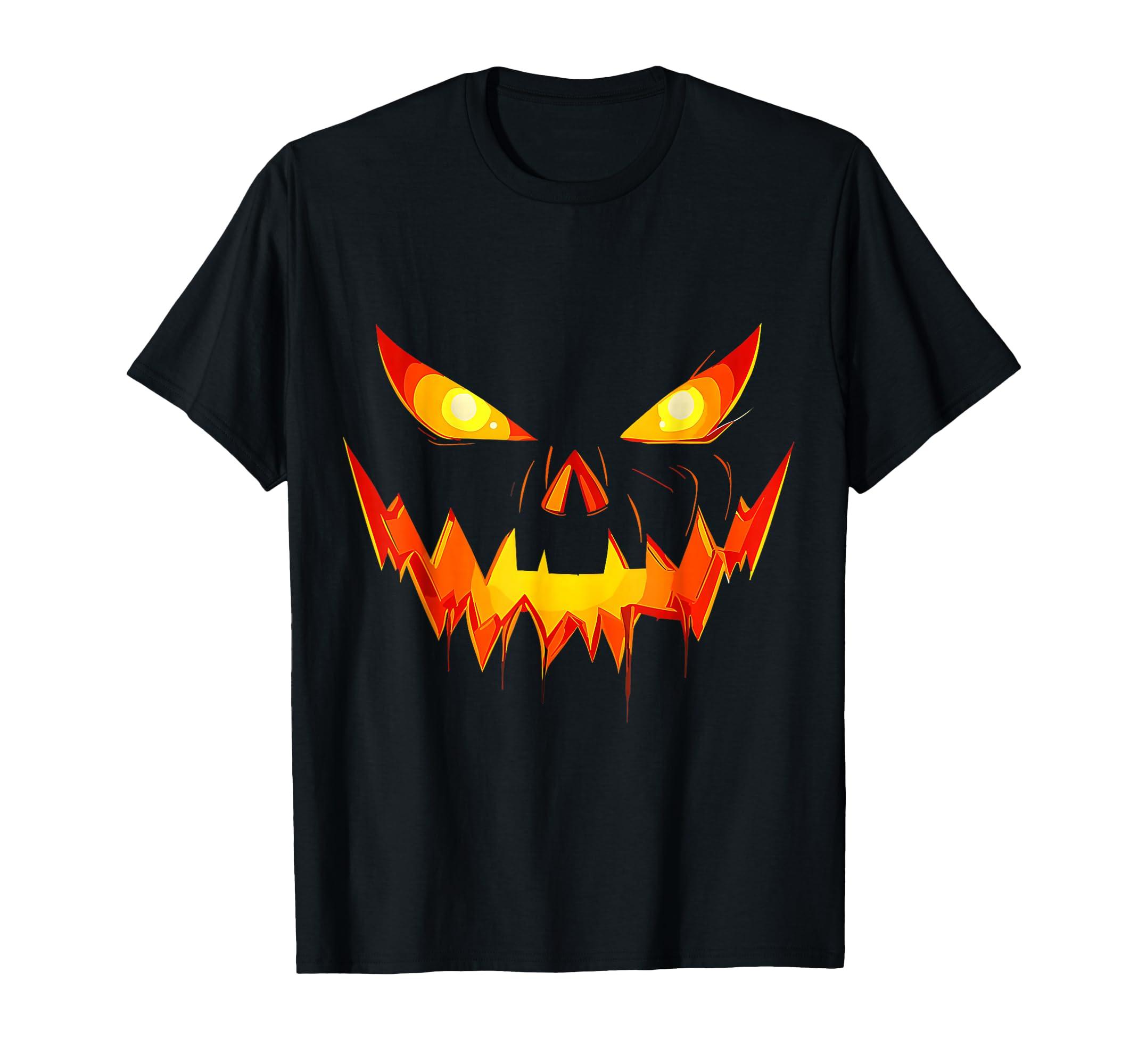 

Illuminated Jack-o -Lantern Face Halloween Costume T-Shirt