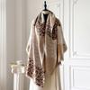 New Brand Autumn and Winter Cashmere Scarf Women Elegant Warm Pashmina Blanket Poncho Scarves Female Leopard Print Shawl Bufanda