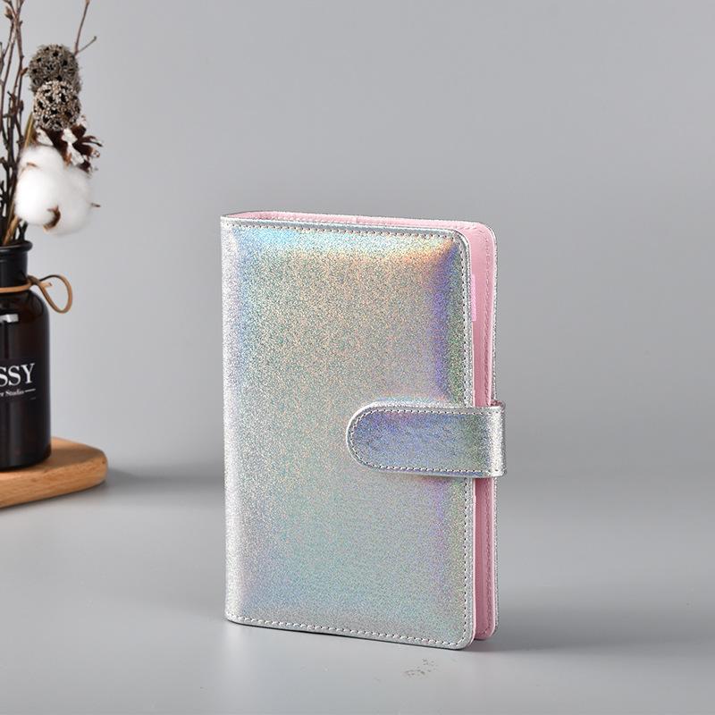 

A5 A6 Блокнот с лазерным блеском, блокнот, розовый кавайный планировщик, подарочный альбом для вырезок в мягкой обложке, креативные школьные принадлежности, журнал, дневник A6