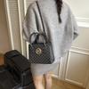 Trend texture simple fashion letter handbag new shoulder crossbody casual small square bag