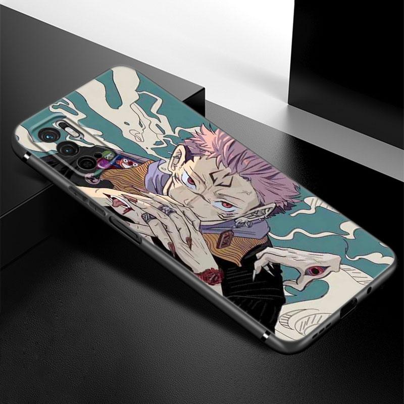 Anime Jujutsu Kaisen Ryomensukuna Fall Für Xiaomi Redmi Hinweis 7 8 9 10 Lite 11 11E 11T 12 Pro 11S 4G 10T 5G 8T 9S 10S TPU Abdeckung