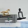 Sculpture Figurine Artwork Collectible Ornament Statue for Desk Decoration Bookcase Living Room