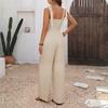 TIFICY Women's Fashion Casual Summer Spring Rhombus Print Sleeveless Suspenders High Waist Trousers Jumpsuits & Rompers