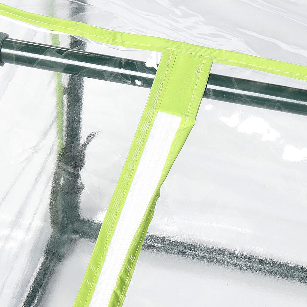 Iron+PE Mini Outdoor Greenhouse Tunnel Flowers Plants Gardening Shelter Winter Rainproof Sun Shade Garden Greenhouses Canopy Kit Awning Random New