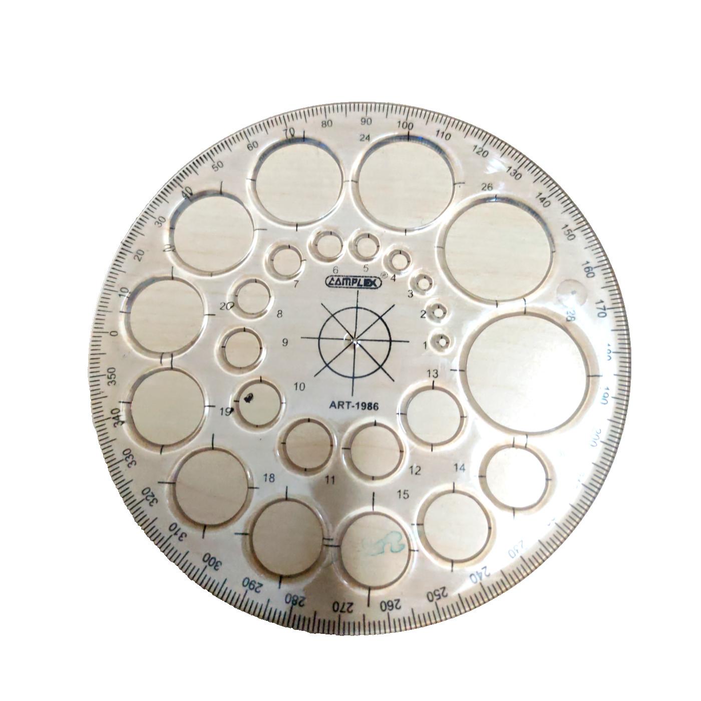 @ Circle 360 Degrees Full Round Scale With Circle Stencils V732 Zr-1937-60%Off