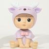 Nodding Couple Doll Ornament - Cute Resin Decoration for Cars & Cakes