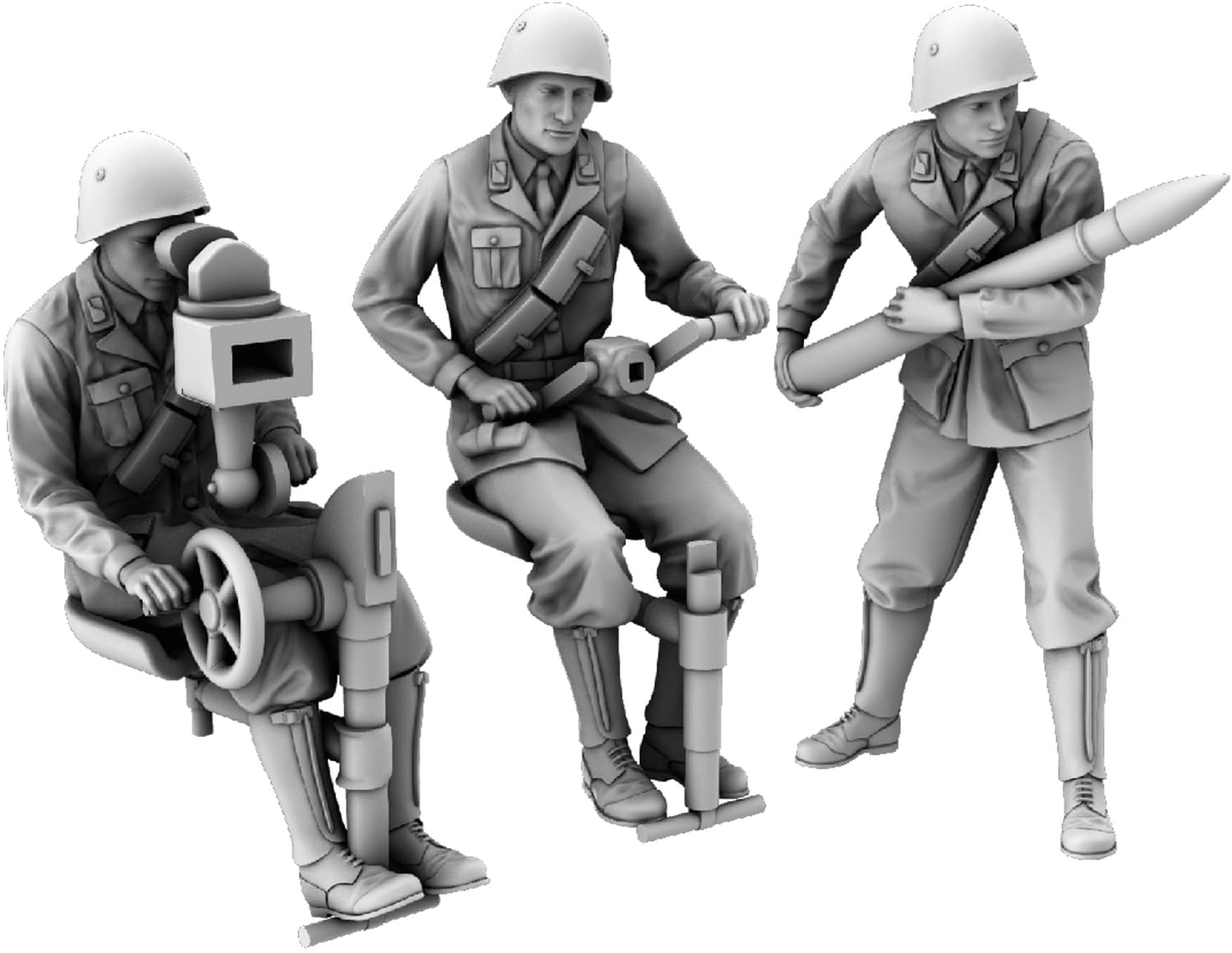 

IBG Расчет итальянской артиллерии в стандартной форме Смоляной набор PBU7274 1/72 90/53 Зенитное (3 Фигуры) (Персонал)