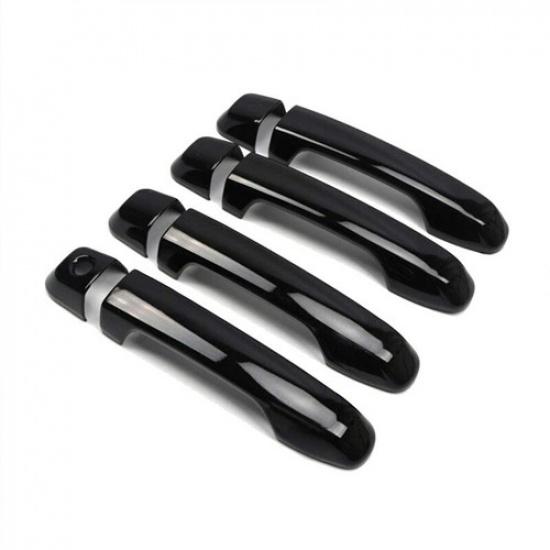 8PCS No Smart Key Exterior Door Handle Cover Trim For Toyota 4Runner 2010-