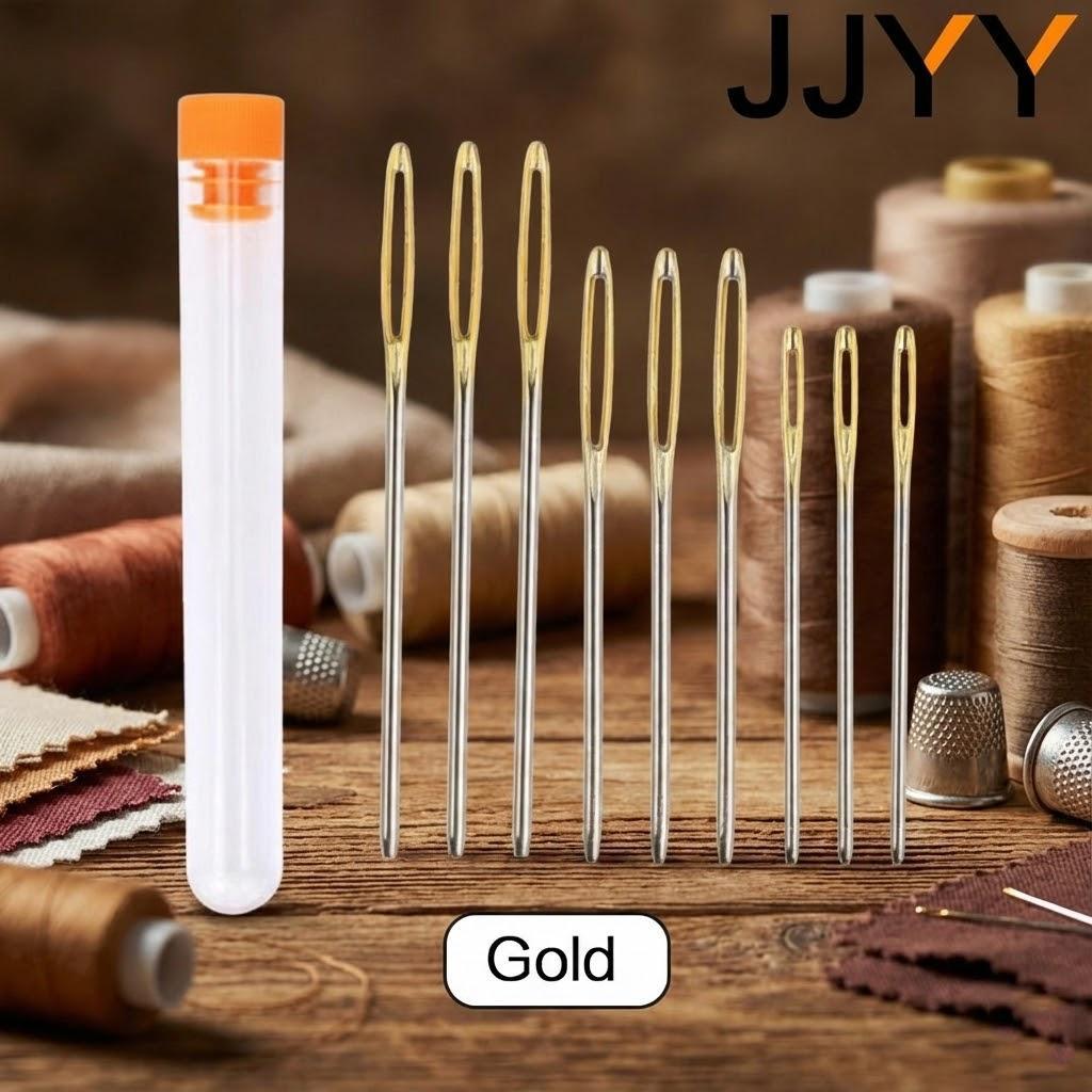 Large-Eye Blunt Steel Yarn Knitting Needles Sewing Needles for DIY Clothing Sewing Supplies