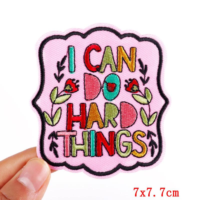 Cartoon /Bottle Embroidery Patch Diy Colorful Letter Patch Iron On Patches For Clothing Thermoadhesive Patches For Clothes Badges