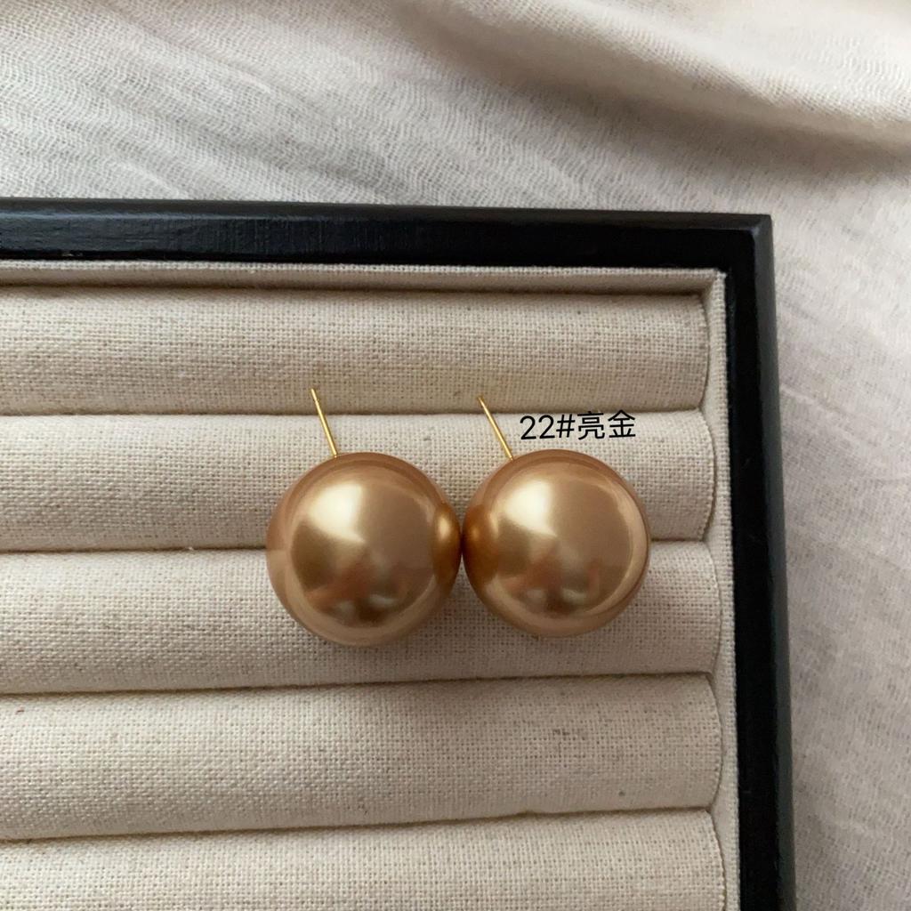 Simple And Sweet Atmosphere Pearl Multi-Color Stud Earrings, Advanced Not Monotonous And Versatile, Simple And Generous Light Luxury Earrings