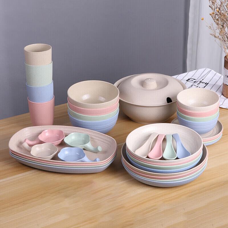 

Миска столовая из пшеничной соломы Voteng