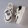 Spring, Summer, Autumn and Winter New Board Shoes Student Shoes Low-top Round Head Belt