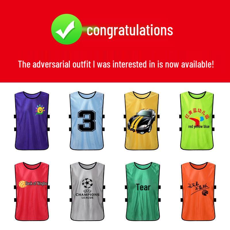 Unisex Sports Training Scrimmage Vest