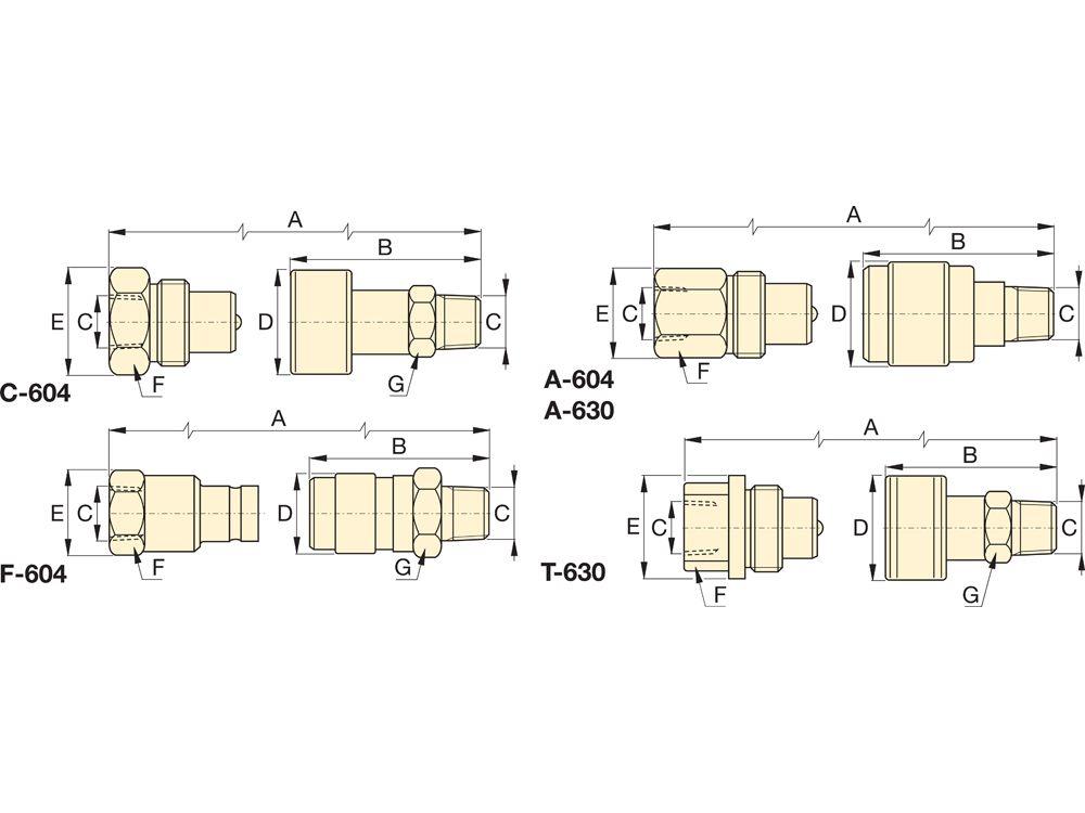 Szybkozłącze Wtyk Ch604 Enerpac 3/8" Nptf 700Bar