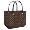 Nueva Bolsa con Agujeros Estampada de EVA Gran Capacidad Bolso de Mano Almacenamiento Impermeable Duradero Estampado de Moda Bolso de Playa