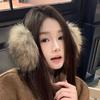 Vintage Faux Mink Fur Earmuffs Fuzzy Ear Warmers Covers For Womens Girls Winter Fashion Adjustable Soft Warm Faux Fur EarMuffs