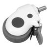 Swivel Casters Wheels Heavy Duty Brake TPR Nylon 154 Lbs 3 Inch Less Noise Medical Table Casters Wheels for Desk
