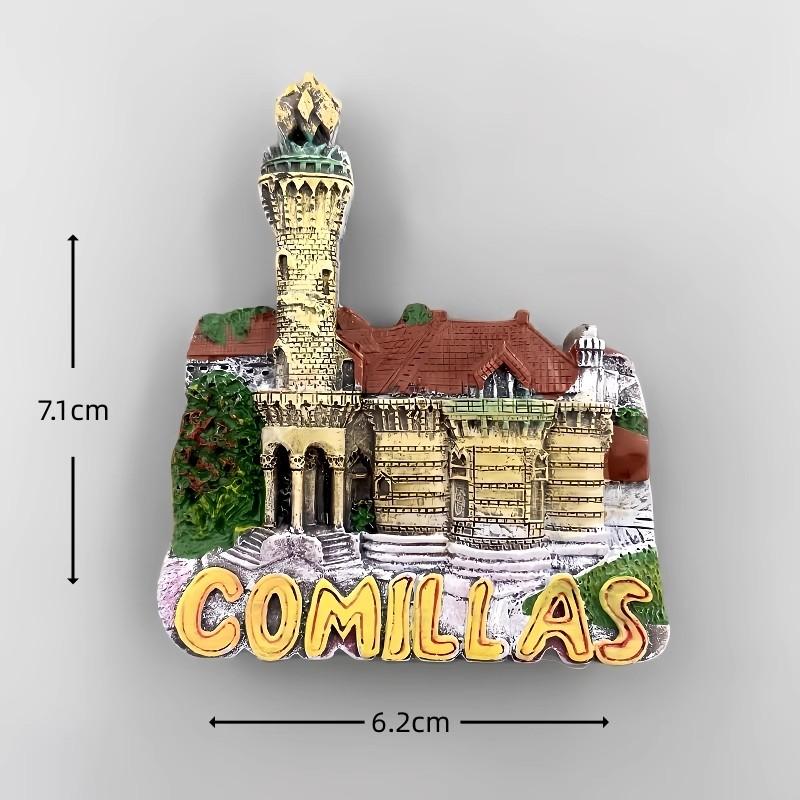 Spanien Souvenirs Casa Batlló CASA MILÀ Kühlschrankmagnete Burgos Comillas Villa Quijano-El Capricho Kühlschrankaufkleber Hochzeitsgeschenke
