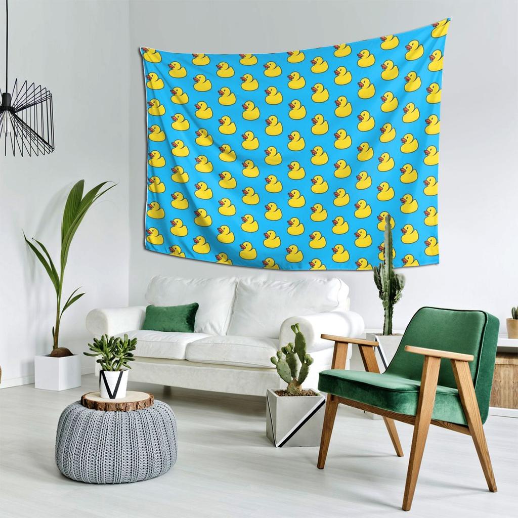 Rubber Duck Tapestry Decor Art Aesthetic Tapestries for Living Room Bedroom Home Wall Cloth Wall Hanging