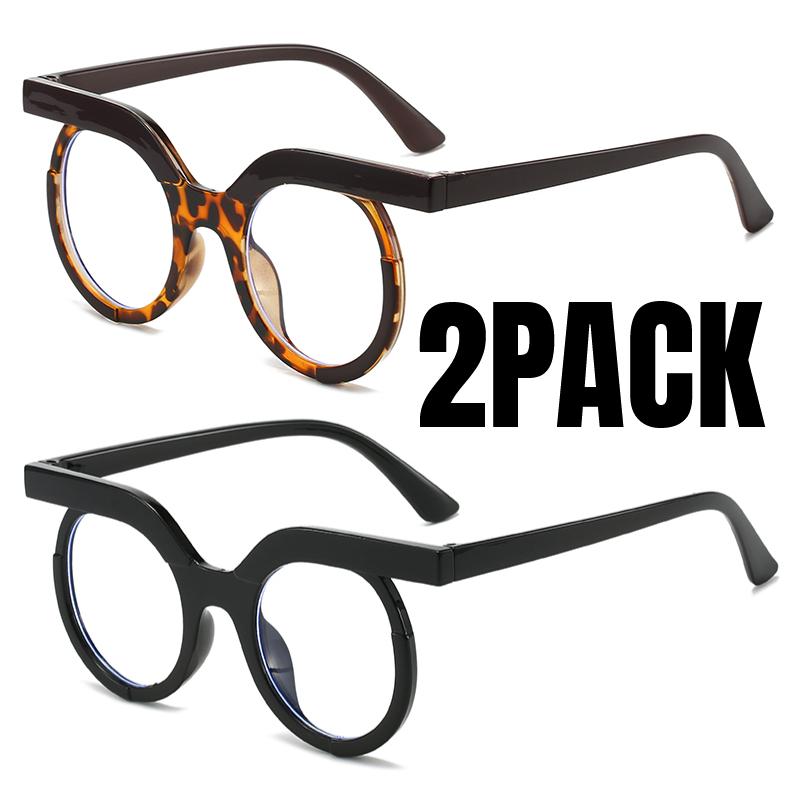 Cool Round Glasses Women Men Transparent Anti Blue Light Eyewear Brand Designer Trendy Clear Eyeglasses Fashion Optical Frame