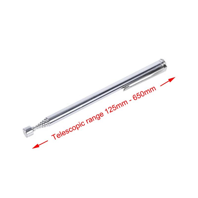 Τηλεσκοπικό μαγνητικό στυλό Μεταλλουργίας Handy Tool Magnet χωρητικότητας για μάζεμα μπουλονιού παξιμαδιών Ρυθμιζόμενο Μίνι στυλό ράβδου παραλαβής
