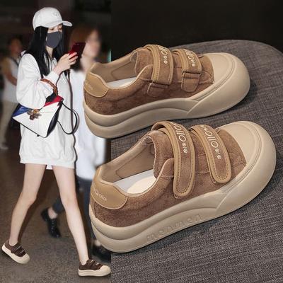 Platform-soled German Training Shoes Women's Shoes 2025 New Autumn Popular Velcro Board Shoes Retro Versatile Sports and Leisure Shoes