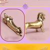Reine Kupfer Dackel Statue Vintage Messing Figuren Heimdeko Schreibtisch Ornament Miniaturen Antik Tee Haustier Handwerk Geschenke