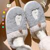 Women's Winter Plush Cotton Slippers - Cute Fruit Design, Cozy Velvet, Thick Sole, Couple-Friendly