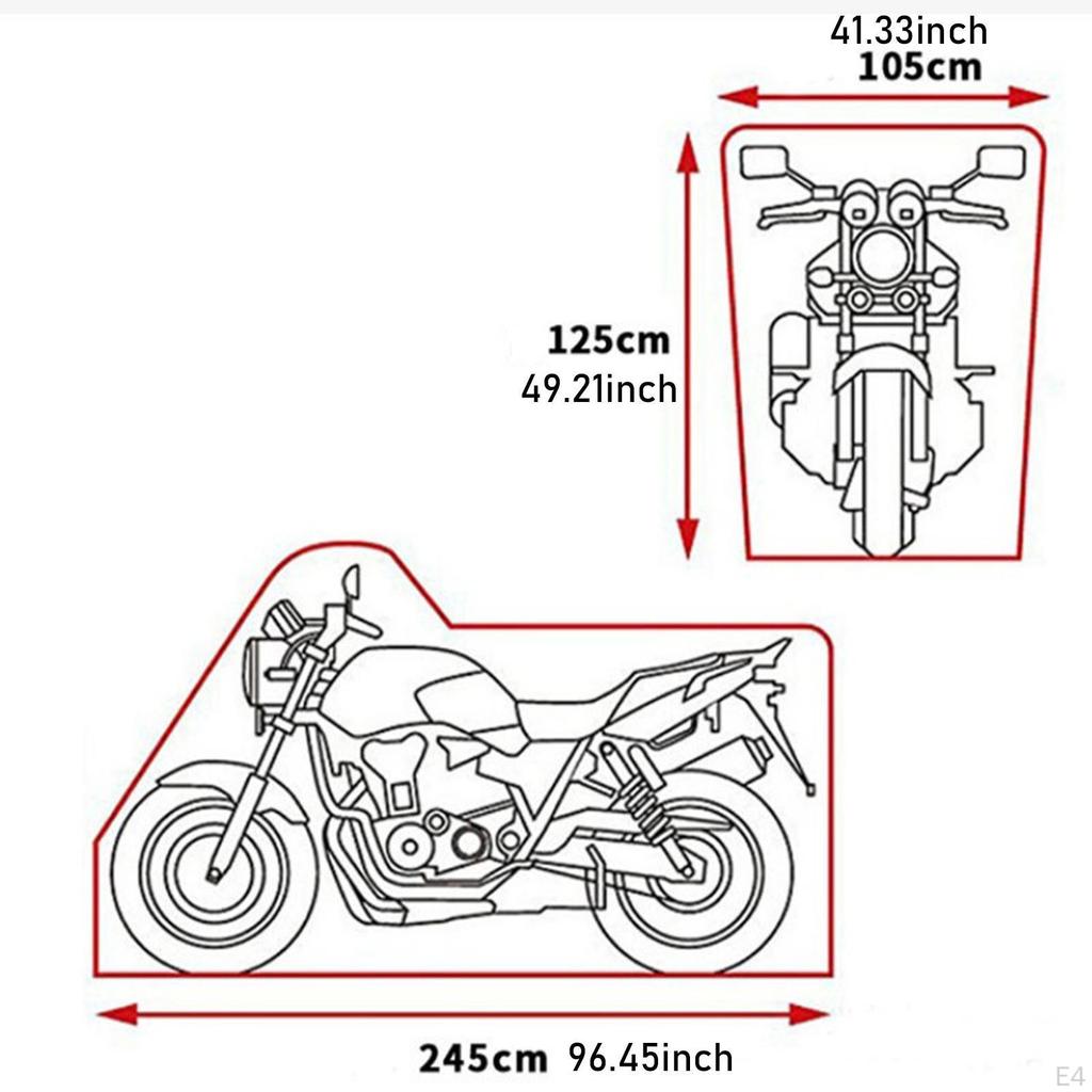 Motorcycle Cover Outdoor Protection Motorcycles Vehicle Scooter Orange