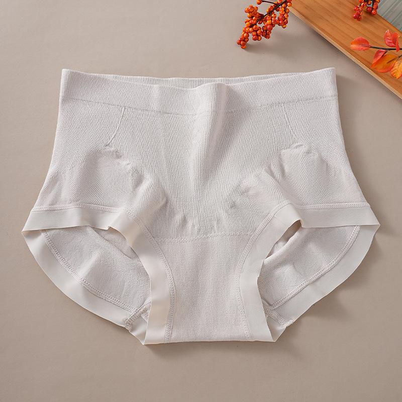 

Ladies Spring and Summer New Cotton High Elastic Bag Hip Soft Breathable Non-mark High Waist Briefs L