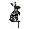 Easter Bunny Garden Stake Acrylic Decorative Sign Party Decoration Supplies for Holiday New Year Birthday Party