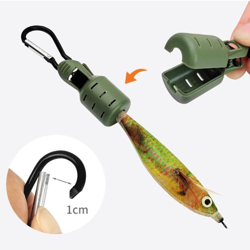 6Pcs/Set Squid Jig Baits Protector Fishing Hook Cover with Carabiner Fishing Lure Protective Caps Fishing Hook Bonnets