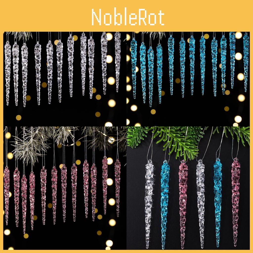 Christmas Acrylic Broken Ice Pendant Decorations Set For Holiday Home Decor