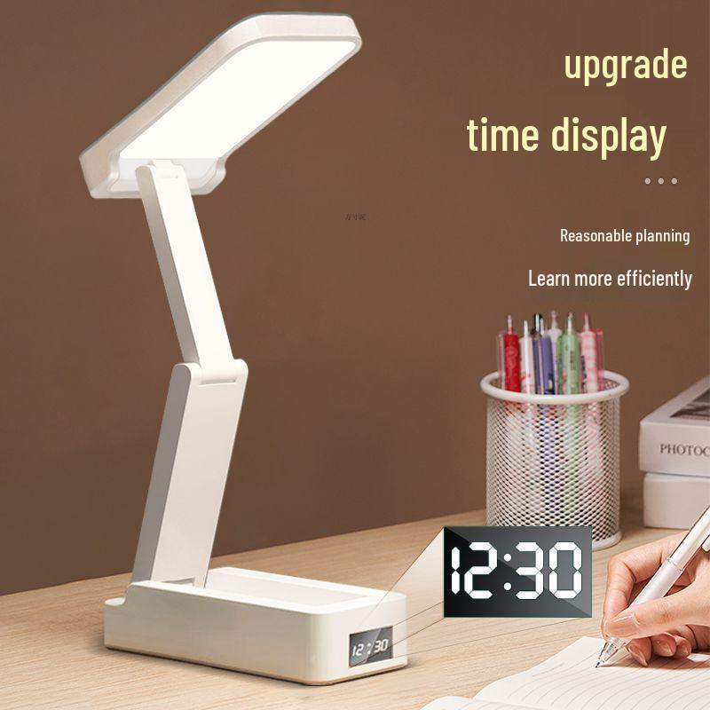Rechargeable Foldable Table Lamp for Student Dorms - Portable, Adjustable, Ideal for Studying and Reading