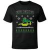 Merry Christmas Offroad Car Xmas Tree Graphic T-Shirt