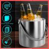 2,0L/3,0L Großer Kapazität Eiswürfelbehälter Behälter doppelwandig Edelstahl isoliert Eiswürfelbehälter wiederverwendbar Eiswürfelbehälter
