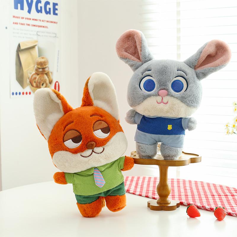 Disney Zootopia Stofftier Plüschtier Fuchs Judy Hopps Kaninchen Nick Wilde Fuchs Puppe Zootropolis Puppe Mädchen Geschenk Kinder