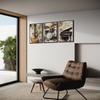 lyrae 3pcs Vintage Musical truments Wall Art Piano Guitar Drum Set Posters Artwork Music Theme Painting Pictures Wall Decor for Studio Gallery Home