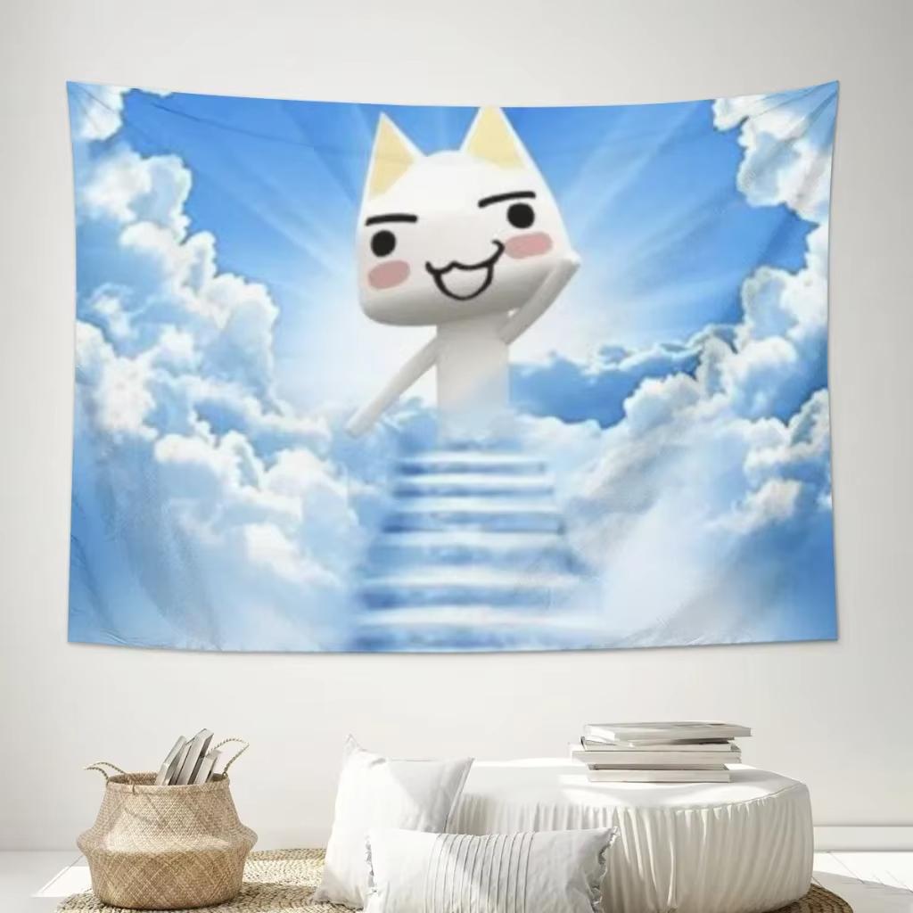 Inoue Toro Cute Cat Wall Hanging Tapestry Home Decor Bedroom Room Fabric Decoration