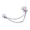 3 Pcs Magnetic Clothing Clips with Chain Sweet Bows Magnetic Buckles Removable Magnetic Pins Heart Pants Clips