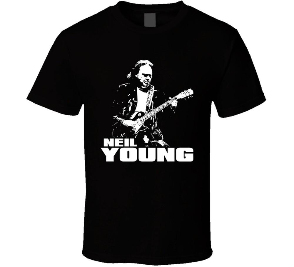Neil Young Music Rock Legend Guitarist Unisex T-Shirt L