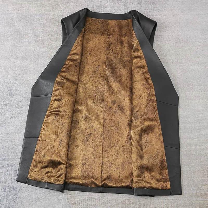 Vest for Women Spring Autumn Warm Stretchy Sleeveless V-neck Oversize Jacket