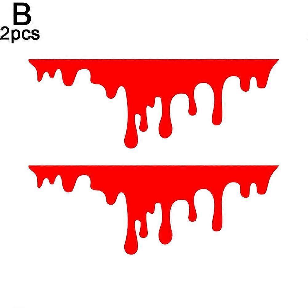 Blood Red Car Sticker Car Decal Front Rear Headlight Sticker Vinyl Sticker Waterproof
