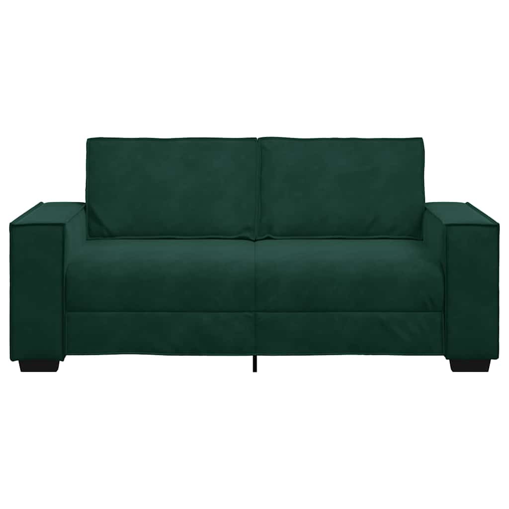2 Seater Sofa in Dark Green 180 x 78 x 84 cm Velvet