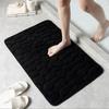 3D Bathroom Anti-slip Mat Pebble Patterned Absorbent Pad Bath Mats Doormat Carpet Cobblestone Embossed Door Floor