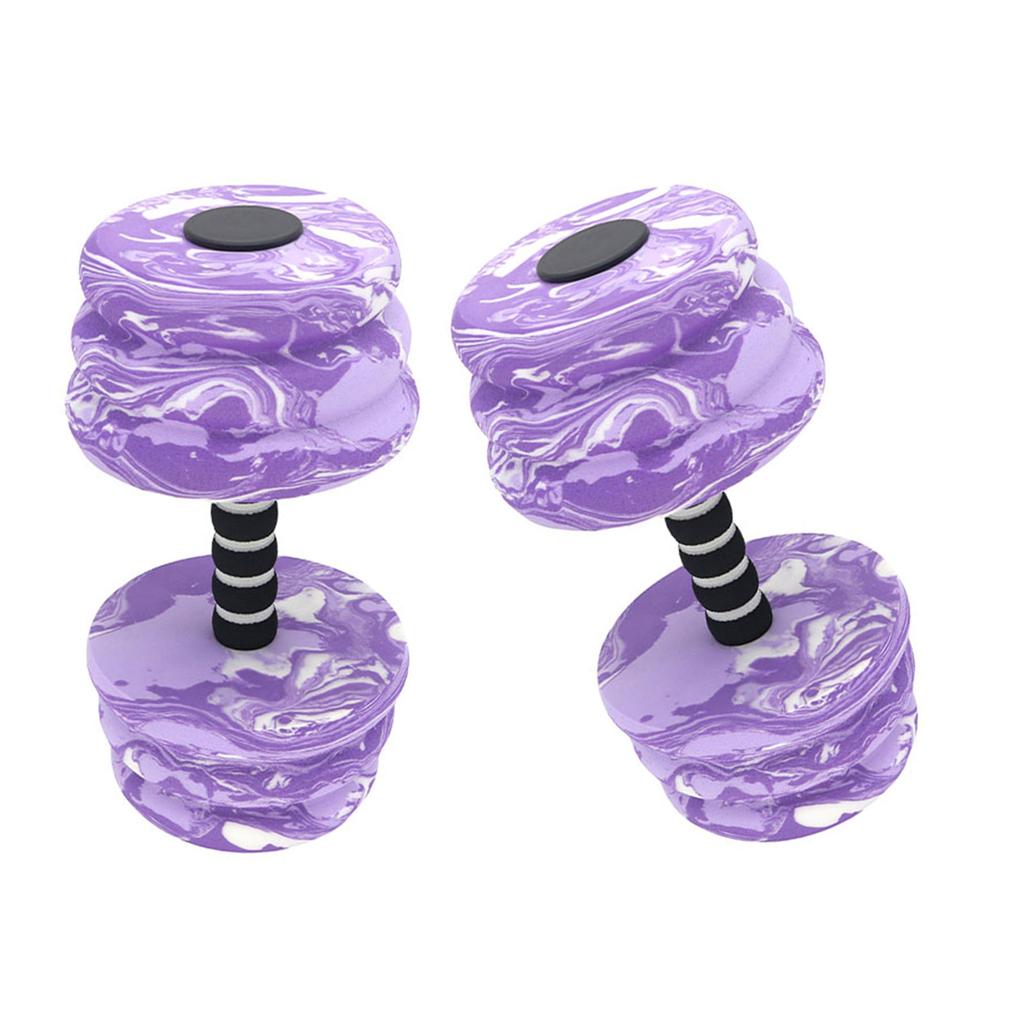 1Pair Sports Aquatic Exercise Dumbbells Foams Dumbbells Hand Bar Water Aerobics Fitness Equipment for Weight Loss