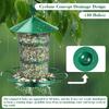 Wild Bird Feeders Squirrel Proof Expendable 3-Layer Backyard Finch Feeder Bird Houses For Backyard Window Balcony Deck